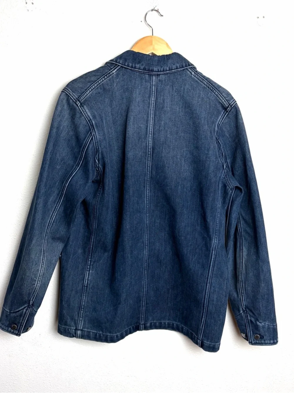 Levi's Engineers coat 2.0 windstopper denim stone Men's Chore Jacket Jean sz M - Picture 8 of 9